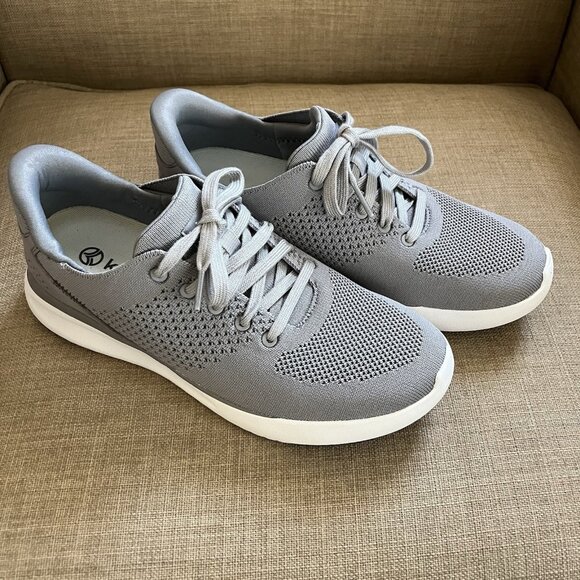 Kizik Lima Shoes Womens Size 9 Gray Hands Free Lace Up Sneakers Comfort Mesh - Picture 1 of 16